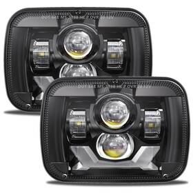 Ra-5x7 Ramjet4x4 5x7 7x6 Led Headlights H6054 Dot Headlamp Compatible With Jeep Cherokee Xj 19