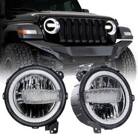 Ra-ss9 Ramjet4x4 Dot 9 Inch Led Headlights Headlamps Assembly Compatible With 2018-2025 Wrangl