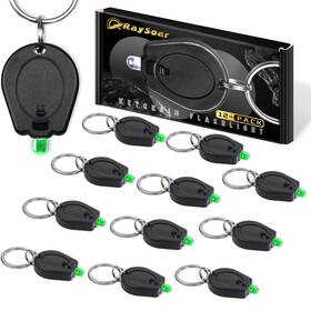 Rs-kc-8301-2032-1-t-green Raysoar 12 Pack Ultra Bright Green Light Keychain Flashlight Mini Led K
