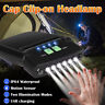 Rechargeable Cap Clip-on Head Lamp Headlight 6 Led Hat Sensor Torch Light Camping