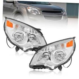 Reinko Rk-hl-ce-321 Headlight Assembly Compatible With 2010 Non-projector Headlights Chrome Amber