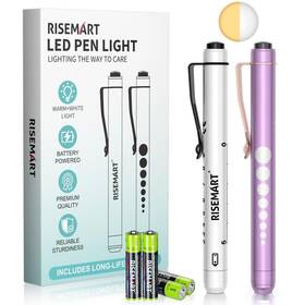 Z886-2 Risemart Pen Light Nurse Led Medical Penlight With Pupil Gauge For Nursing S