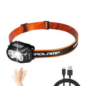 Rnohl01 Rnosigo Headlamp Rechargeable Ultra-light Bright Led Headlight With Whit
