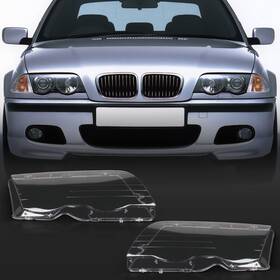 Roadfar 788311071017 2pc Left And Right Side Car Headlight Headlamp Lense Clear Lens Cover Replace