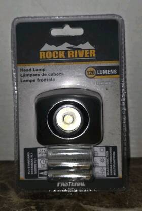 1047965 Rock River 120 Lumens Led Headlamp New Sealed - Batteries Included