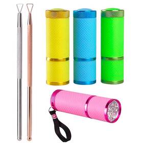 Rocutus 681413766303 4 Pieces Mini Led Flashlight Uv Lamp For Nail Art Dryer Camping And Hiking 2