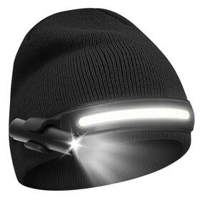 Rn-bt-1002 Rotibox Headlamp Beanie With Light Camping Accessories Gear Head Flashlight For