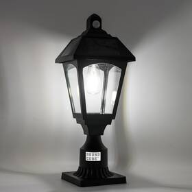 Yc-2021pir Round Cube 48 Us3 Solar Pillar Lights Enhanced - Motion Sensor 700lm Brightness 3-in-1