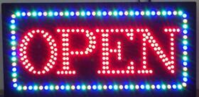 Royal Led 6940044732076 24 Inch X12 Outdoor Open Sign - Waterproof Super Bright Store And Business S