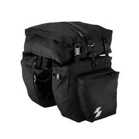 14892-a-sa Sahoo Bike Rack Pannier Bag 3 In 1 Rear Carrier Trunk Water Res... Fast Ship