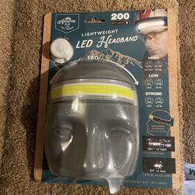 61549 Samsonico Usa Adventure Lightweight Led Headband 180 Degrees Light 200 Lm Fit All