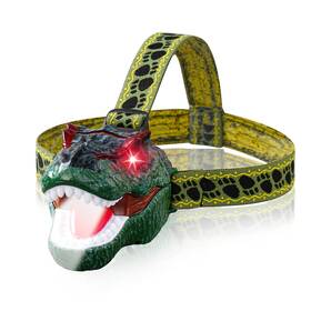 Cyf003 Sanyiyiba Dinosaur Headlamp For Kids T-rex Led Flashlight With Roar Green