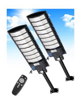 Zb9906301 Sararoom 800w Solar Street Light Outdoor Waterproof 80000 Lm Dusk To Dawn Le