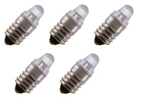 Sci-supply 851214008876 Miniature Led Flashlight Bulbs 3 Volt Mini Lamps Cool White E10 Small
