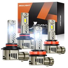 Sealight 9005 H11 9005/hb3 H11/h8/h9 Led Bulb Combo 1 Real Design 1000% Super Brigh