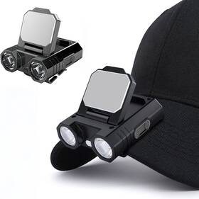 Seanxon 445040810883 Led Headlamp Rechargeable Hat Light Clip On Cap 400 Lumen With Gest