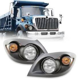 Ut-iwr-0006 Seassauto Headlamp Compatible With 2008-2018 International Workstar 7400 Halogen Headli