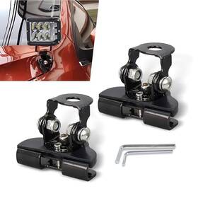 Sepmpn20 Sephile 2 Pcs Car Hood Light Bar Non-destructive Fixing Bracket 2.16 Inch X 1.3 Metal