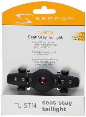 Serfas 713835025741 Seat Stay Taillight Black Fast Ship