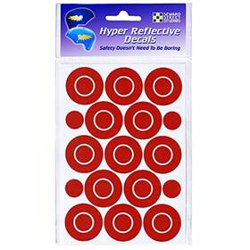 Sss-702r-rd Seward Reflective Decals Circles And Dots Set Safety Sticker Kit &#
