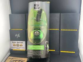 Sharper Image 021276356561 The Led Headlamp With Carbiner Green New