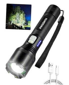 Pe0123010 Shen Zhen Shi Hui De Cheng Ke Ji You Xian Gong Si Tactical Flashlights High Lumens Rechargeable With 5 Modes Led