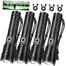 Shen Zhen Shi Su Hua Hui Da Ke Ji You Xian Gong Si 765452225233 Rechargeable Flashlights High Lumens 4 Pack 99 000 Led
