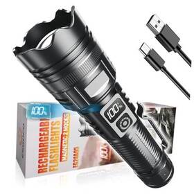 Eg24a05 Shenzhenshihaimengdakejiyouxiangongsi Rechargeable Flashlights High Lumens 2000 2 Modes High/low 30.0 Watt Hours
