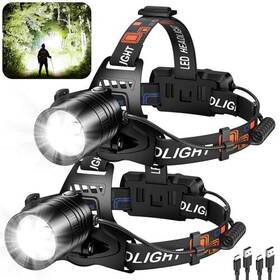 P50-td Shenzhenshisanyuanmaoyiyouxiangongsi Rechargeable Headlamp High Lumens 2pack 990000 Lumen Super Bright Led Medium