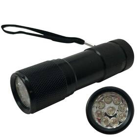 Ac24353 Sherco-auto Uv 9 Led Ultra Violet Dye Inspection Light Flashlight Blacklight