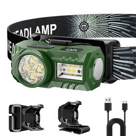 Shilipai 735545189575 Headlamp Flashlight Ultra-light Bright Led Rechargeable Headlight With White