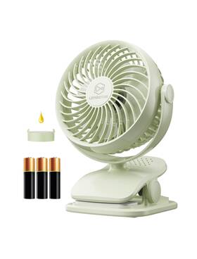 Scafa3dbk Shinebella Aa Battery Powered Clip On Fan With 4-speed 5 Small D