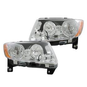 Ch2518139 Silscvtt Headlights Assembly Replacement For Compass 2011-2017 Halogen Headla