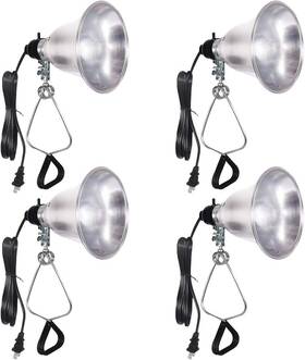 Simple Deluxe 840166270059 Clamp Lamp Light Socket With 5.5 Inch Aluminum Reflector Suit