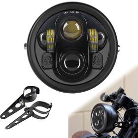 S-0075bh Sinliru 5.75inch Led Headlight With Black Motorcycle Head Light Housing Bucket 32-40m
