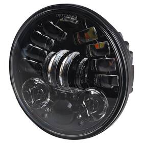 S-0115b Sinliru Motorcycle Headlight 5.75inch Light With White Drl Integrated Amber Turn Sign