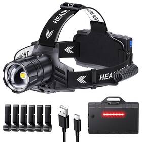 P70-k Sinvimes 990000 Lumen Led Rechargeable Headlamp 60h Long Battery Life Head L