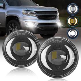 Ac-cv291l2 Sinyato Indust Led Fog Lights With Drl/turn Signals Compatible 07-13 Chevy Avalanche 07