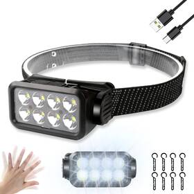 K354 Siuyiu Super Bright Headlights Led Headlamp Rechargeable Usb-c 5 Light Modes Head