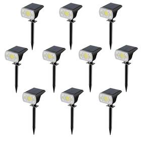 Sjuedeng 717622955150 Romeluce 10pcs Solar Spotlight Outdoor 64 Leds 1000 Lumens 3 Lighting Modes