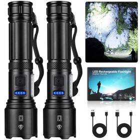 M011-cob Sknsl Rechargeable Led Flashlights High Lumens 990 000 Super Bright Flashli