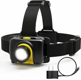 Skywoods 761086664813 Headlamp Rechargeable Head Lamp Flashlight Led Headband Headlight Waterproof Hea