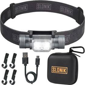 Slk-hd-10w-g2-bl Slonik Rechargeable Headlamp For Adults - 1000 Lumens Super Bright 60 Ft Beam Le