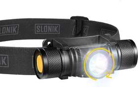 Slnk-head-5w-adj Slonik - Adjustable Beam 500 Lumen Rechargeable Led Headlamp 2200 Mah Battery