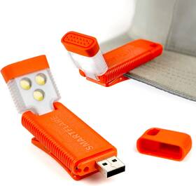 388001 Smartflare Swivelclip Mini Led Light Clip-on Ball Cap Or Shirt Rechargeable Flashlight