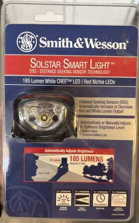 Sw026ahl Smith & Wesson And Solstar Smart Light Headlamp New Unopened Pkg