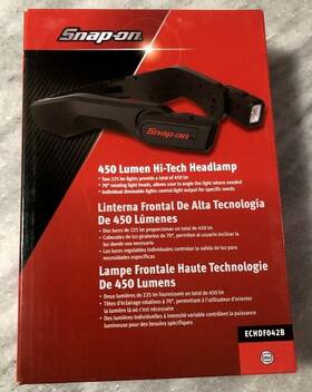Echdf042b Snap-on New Black 450 Lumen Hi-tech Headlamp
