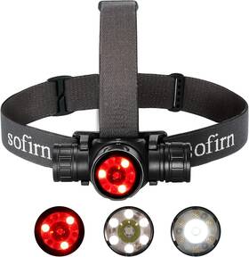 Sofirn 313034493435 Hs21 Headlamp With Red Light 2200 Lumen Led Bright Head Lamp Usb C Recha