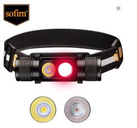 H25lr Sofirn Led Rechargeable Headlamp White And Red Light Powerful Flashlight