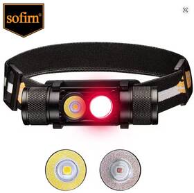 Tn-3535 Sofirn H25lr Led Rechargeable Headlamp High Cri Lightweight White And Red Light Torch